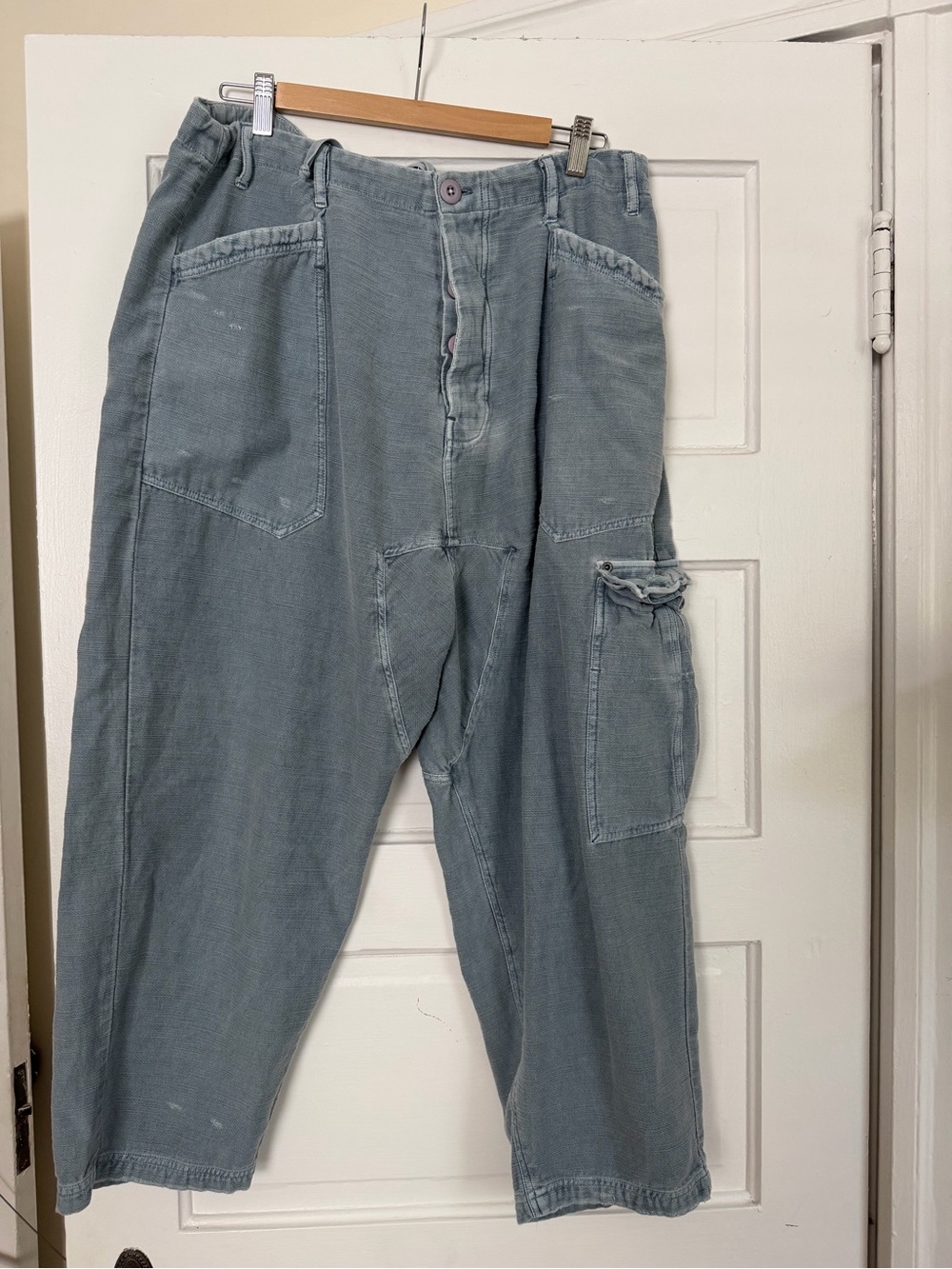 Free People barrel cargo pants